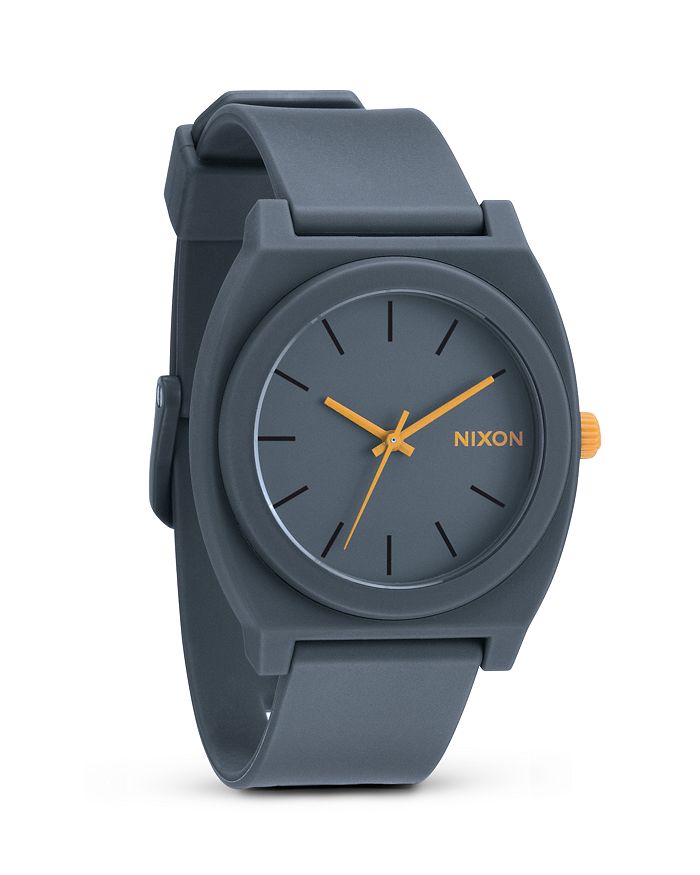 Nixon The Time Teller Watch, 47.75 X 39.25mm In Matte Steel Grey