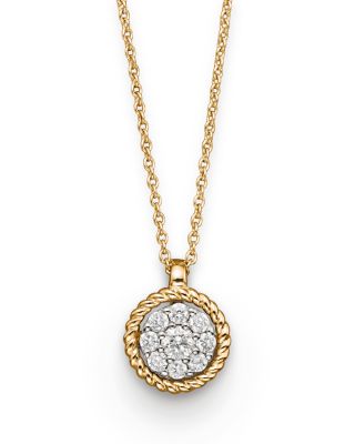 Bloomingdale's Fine Collection - Diamond Pendant in 14K Yellow Gold, .20 tcw&nbsp;