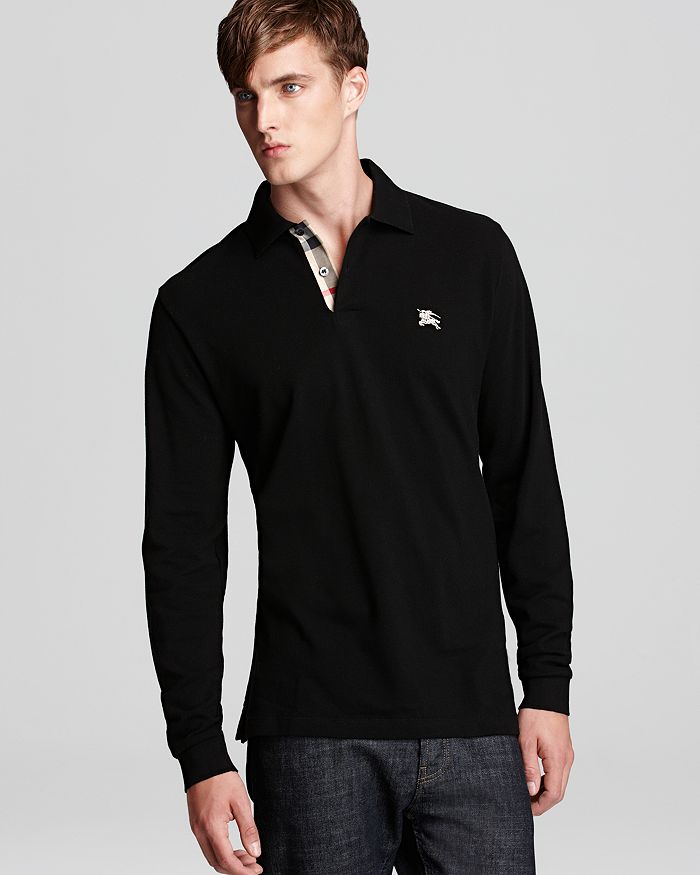 importere Perforering bejdsemiddel Burberry Long Sleeve Classic Fit Pique Polo | Bloomingdale's