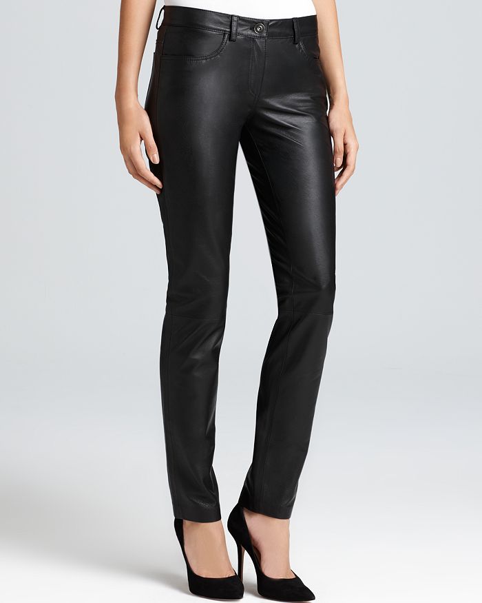 Jones New York Collection Leather Pants | Bloomingdale's