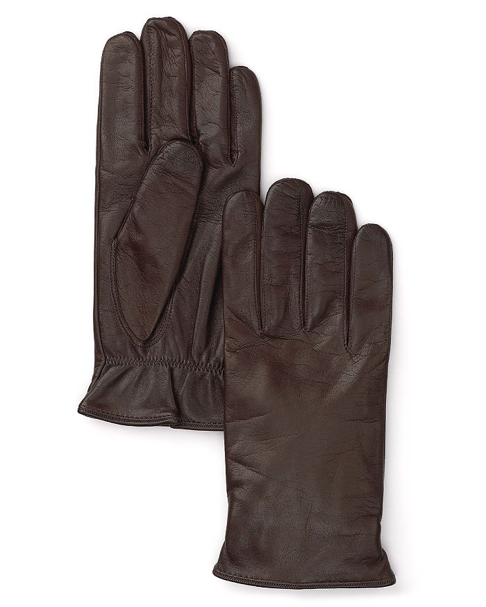 The Men's Store At Bloomingdale's Cashmere Lined Leather Gloves - 100% Exclusive In Brown