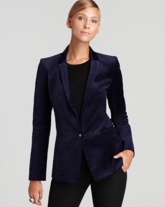 Elie Tahari Bethany Stretch Velvet Jacket | Bloomingdale's