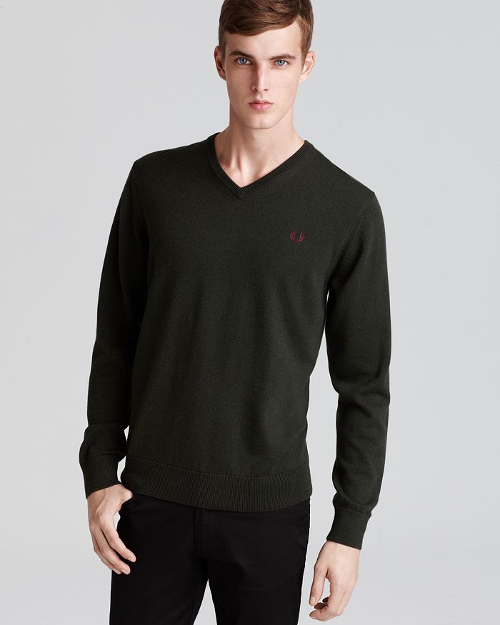 fred perry shawl neck sweater