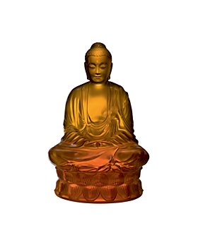 Lalique - Small Buddha Figure, Amber