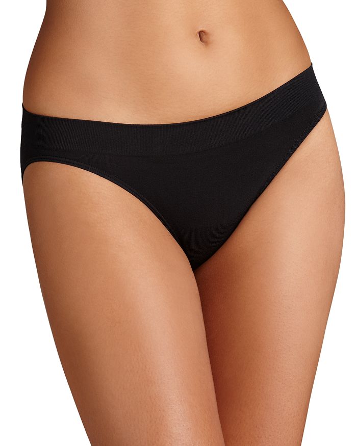 Wacoal Women's B-Smooth Bikini Panty, Black, Small at