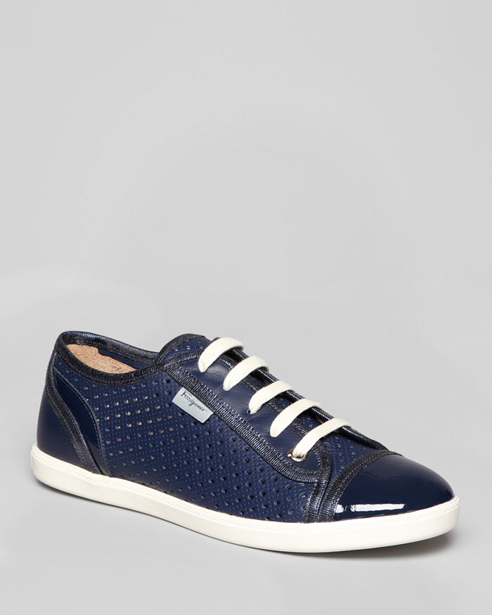 Ferragamo Salvatore Lace Up Sneakers Soho Bloomingdale s