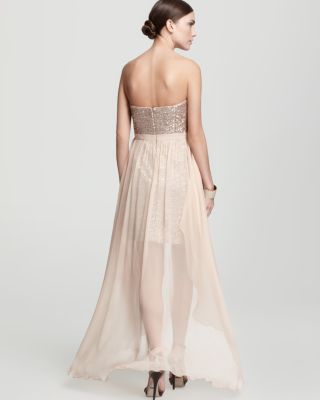 deep v neck dress long sleeve A-line Deep V-Neck Popular Long Sleeves Garden Beach Vintage Long Wedd –  bridalsew main image 1