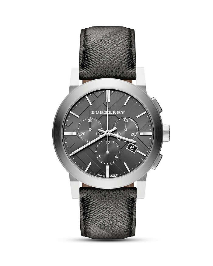 Burberry chronograph check new arrivals strap watch