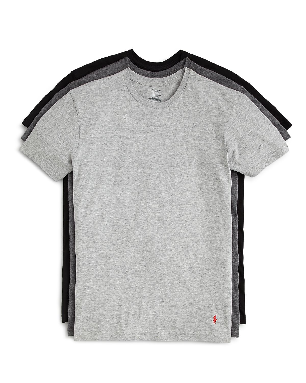 Polo Ralph Lauren Classic Fit Crewneck Undershirt, Pack of 3