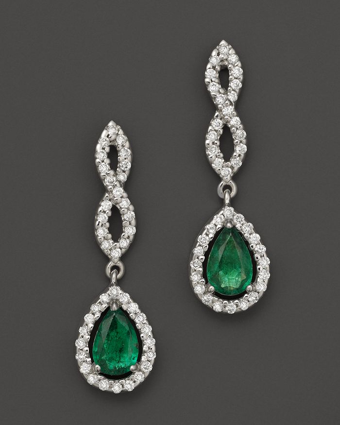 Bloomingdales emerald best sale earrings