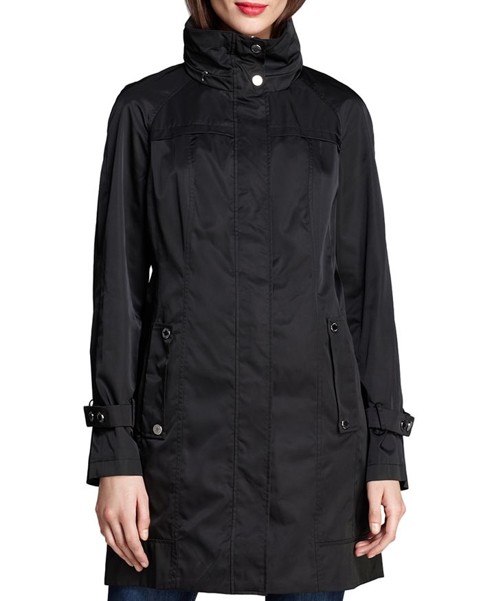 Getuigen Netelig Toevlucht Calvin Klein Hooded Packable Stand-collar Wrinkle-resistant Anorak In Black  | ModeSens