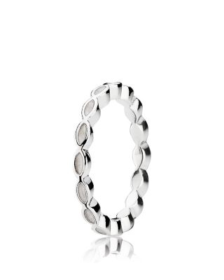 Pandora - Faith Sterling Silver & White Enamel Ring