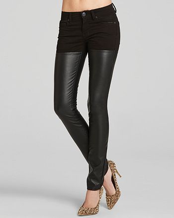 BCBGeneration Pants - Jasper Skinny Thigh High Faux Leather ...