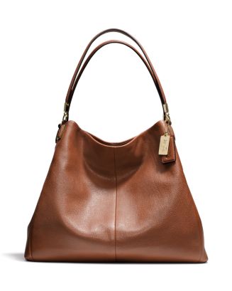 COACH Madison Pebbled Leather Phoebe Shoulder Bag | Bloomingdale's