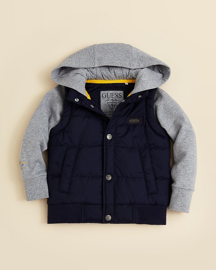 Bubble vest hoodie top
