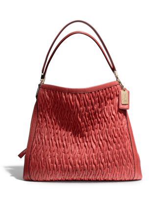COACH Madison Phoebe Shoulder Bag in Gathered Twist Leather