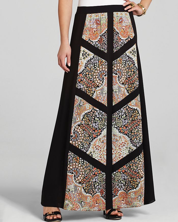 Scarf print clearance maxi skirt