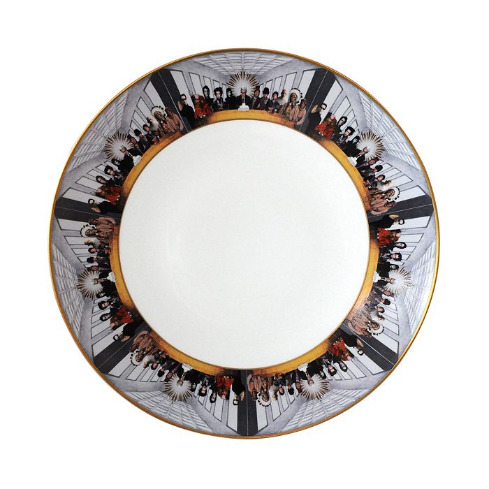 Bernardaud L'art De La Table Last Supper Megaplex By Marco Brambilla Coupe Plate In Multi