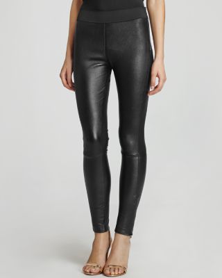 reiss leather leggings