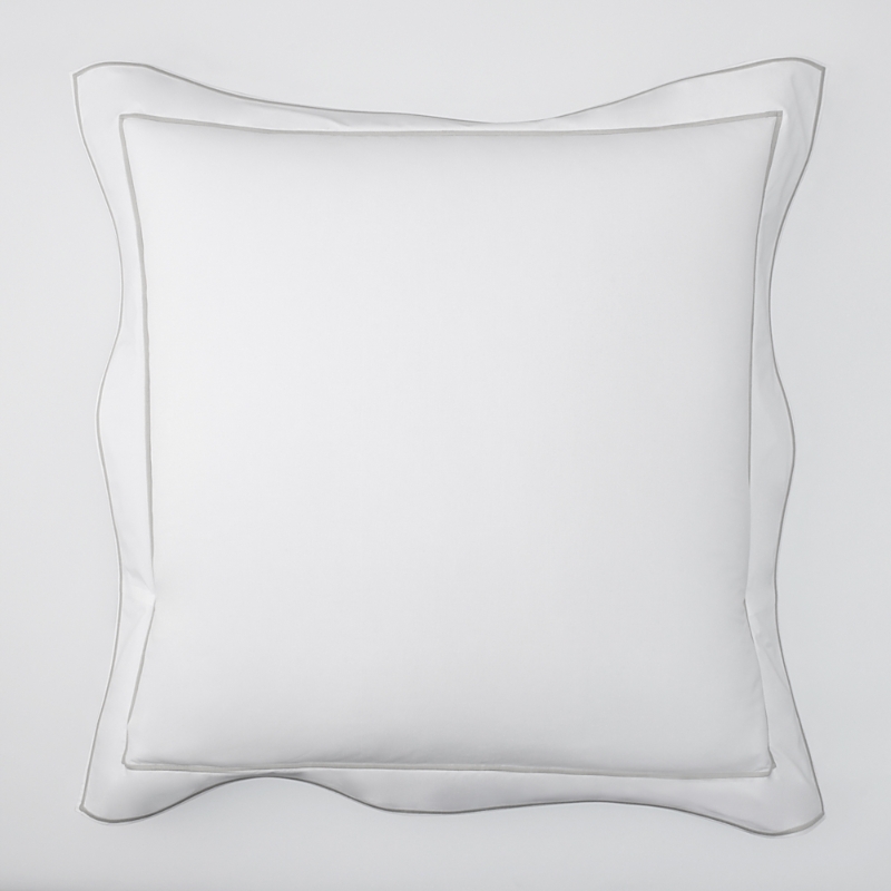 Matouk Ansonia Percale Euro Sham In Almond