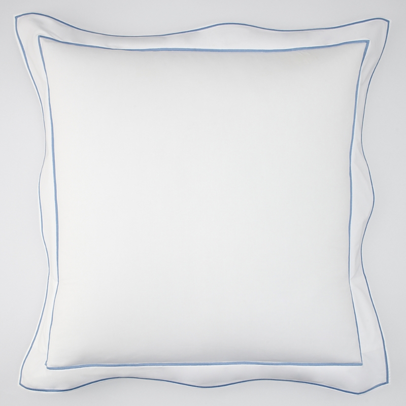 Matouk Ansonia Percale Euro Sham In Ocean