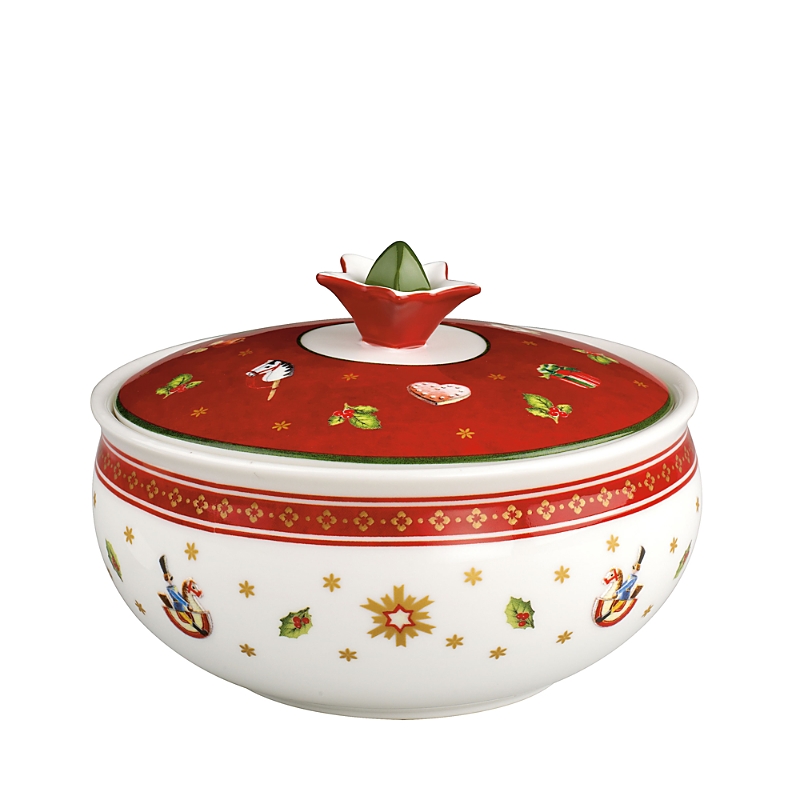 Villeroy & Boch Dinnerware, Toy's Delight Covered Sugar Bowl In Red