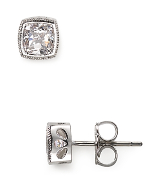 Nadri Cushion Cut Stud Earrings