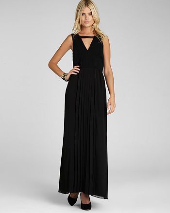 BCBGeneration Maxi Dress - Pleated Cutout | Bloomingdale's