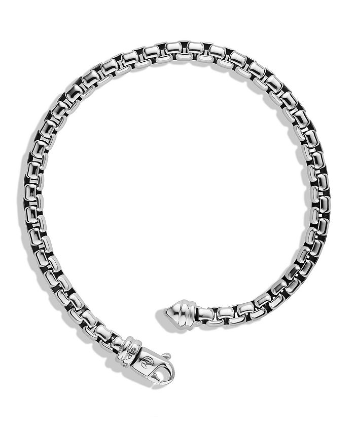 Shop David Yurman Large Box Chain Bracelet, 5mm In Silver