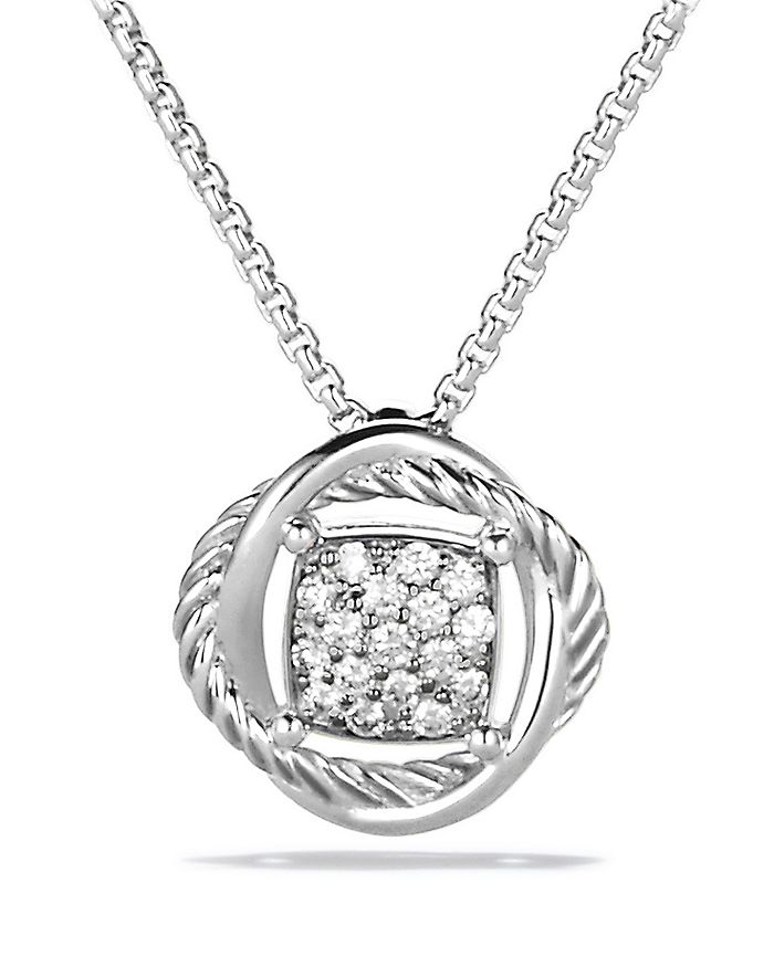 David Yurman Infinity Pendant Necklace with Diamonds | Bloomingdale's