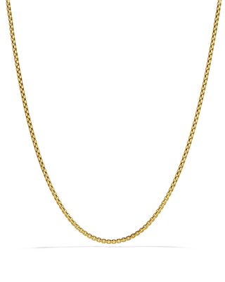 David Yurman Small Box Chain in Gold 32, 2.7mm