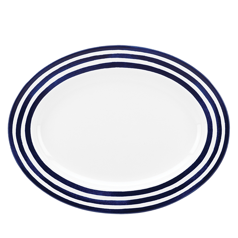 Kate Spade Charlotte St Oval Platter In Navy