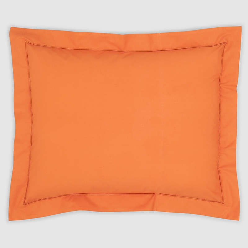 Anne De Solene Vexin 200 Thread-count Standard Sham In Epices Orange