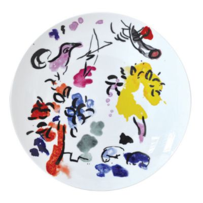 Bernardaud Marc Chagall Coupe Plate, Set of 6