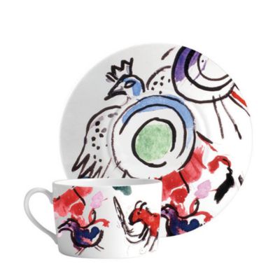 Bernardaud Marc Chagall Joseph Tribe Breakfast Cup & Saucer