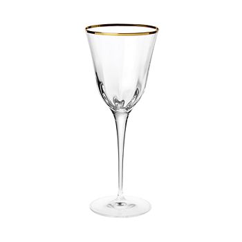 VIETRI - Optical Gold Wine Glass