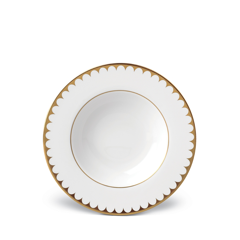 L'objet Aegean Filet 24k Gold-plated Soup Plate In White/k Gold