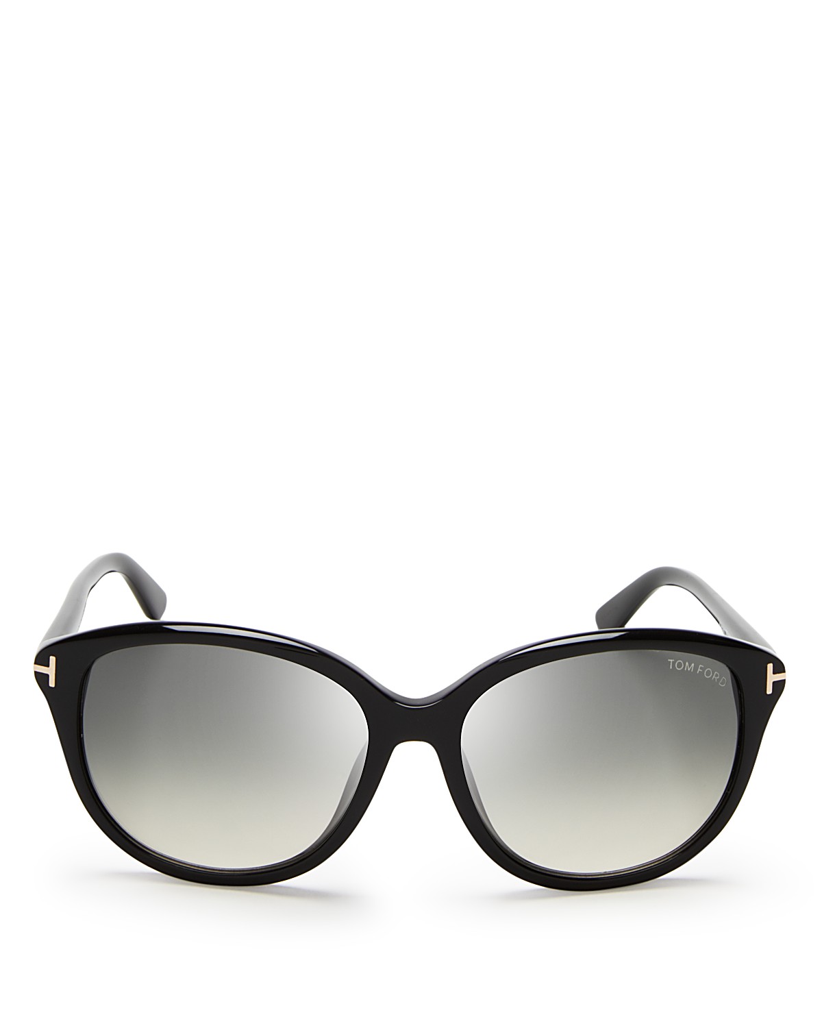 Tom Ford Women's Karmen Cat Eye Sunglasses, 57mm in Black/Gray Gradient