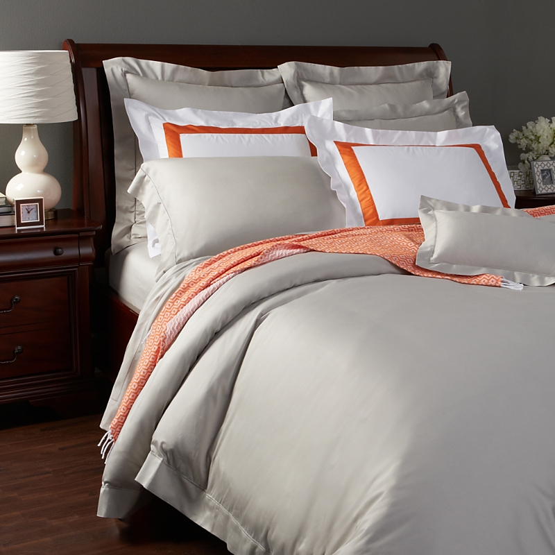 Sferra Fiona Continental Sham In Gray