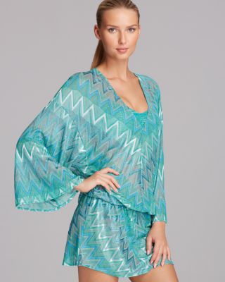 Vitamin A - Bianca Caftan Tunic Swim Cover-Up