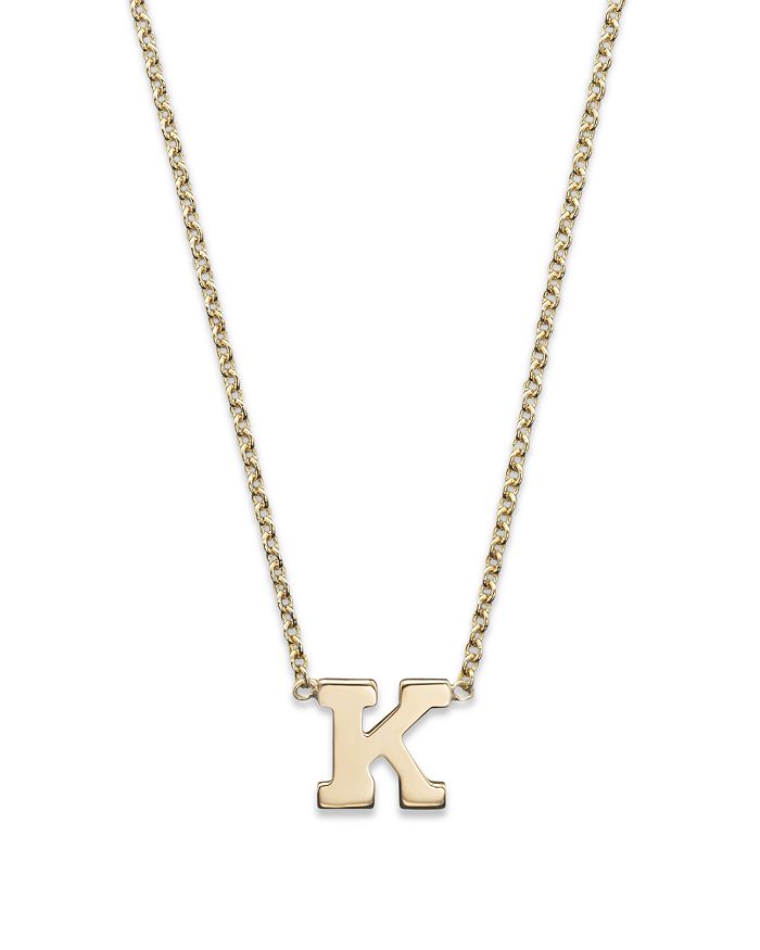 Zoë Chicco 14k Yellow Gold Initial Necklace, 16