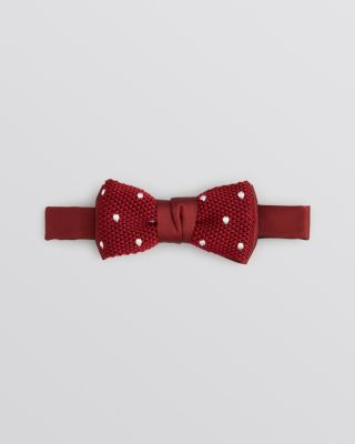 Yves Saint Laurent - Tricot Knit Dot Bow Tie
