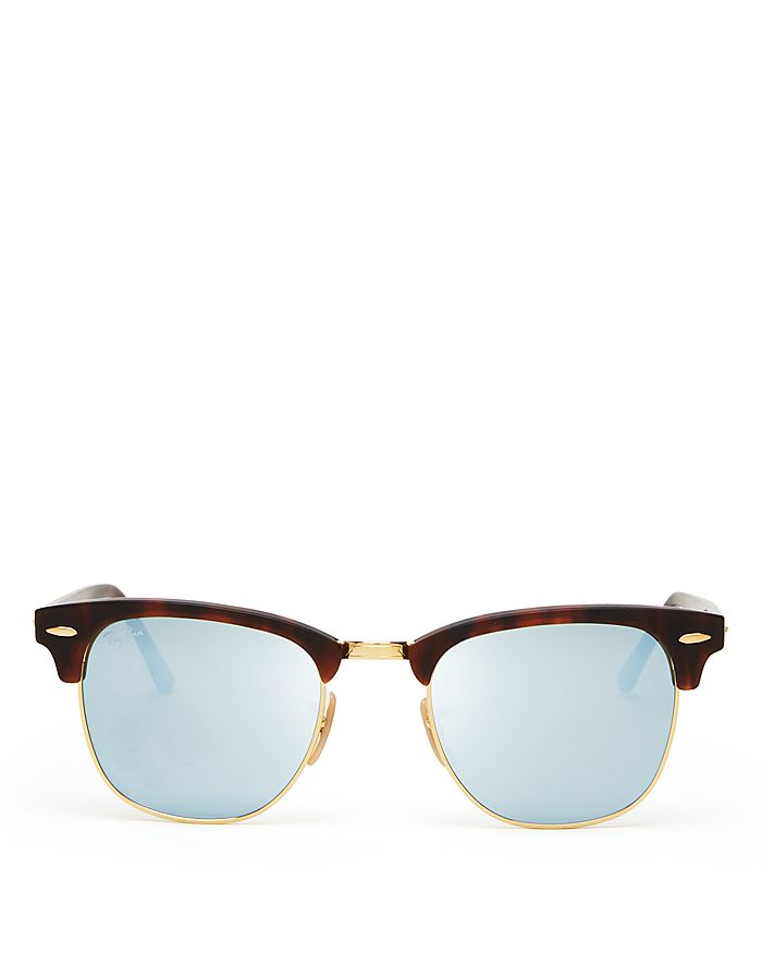 Ray-Ban - Unisex Mirrored Clubmaster Sunglasses, 51mm