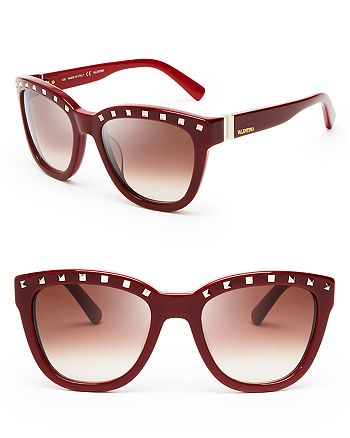 Valentino Women S Rockstud Cat Eye Sunglasses 52mm Bloomingdale S