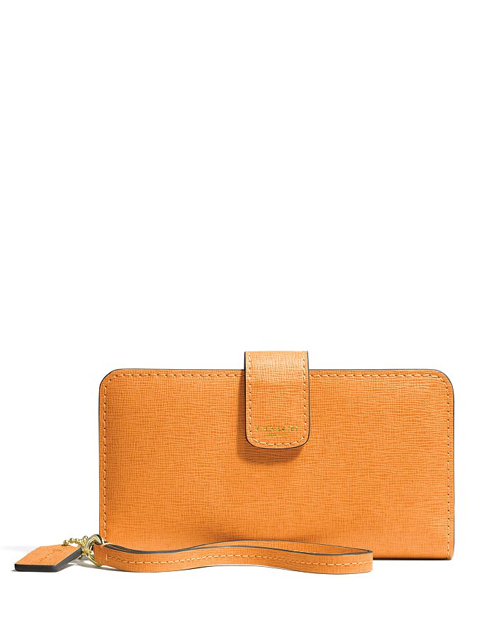Coach saffiano wallet clearance
