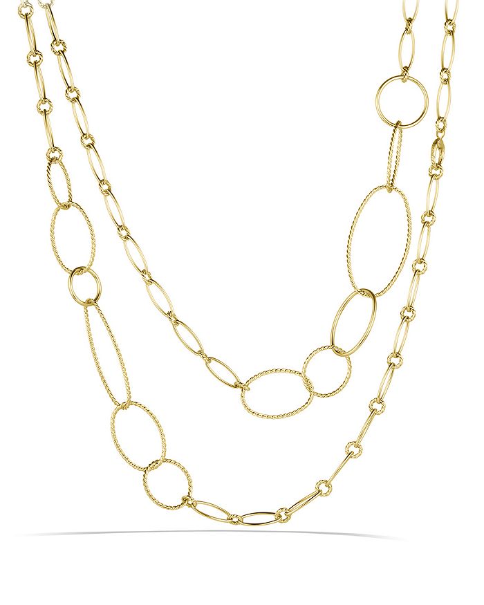David Yurman Mobile Link Necklace In Gold In Yellow Gold