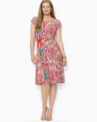Ralph Lauren - Paisley Belted Dress