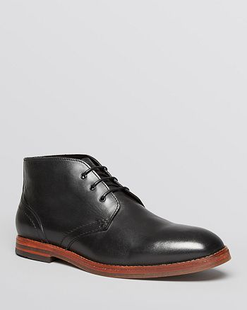 Hudson Houghton 2 Black Leather Chukka Boots 