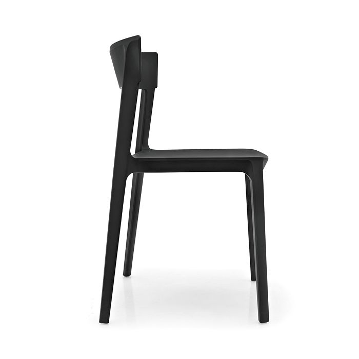 Shop Calligaris Skin Side Chair In Matte Black