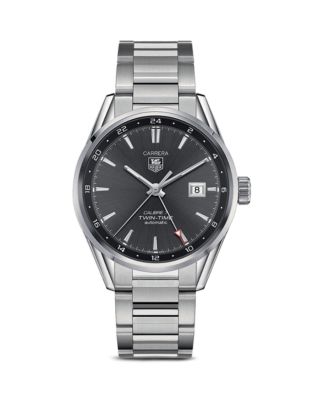 TAG Heuer Carrera Calibre Twin-Time Stainless Steel and
